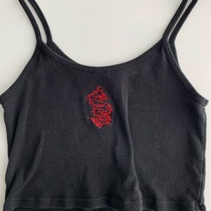 Brandy Melville dragon crop top(One size fits all)